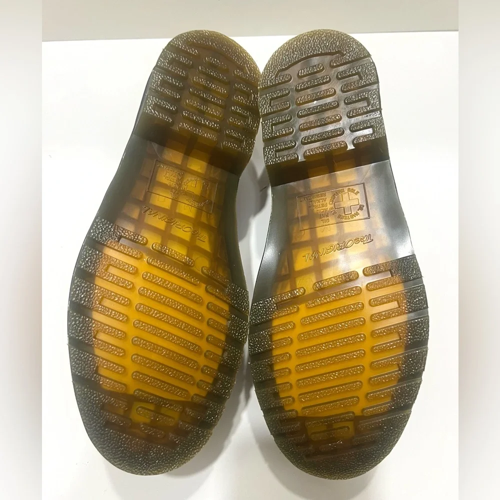 Dr. Martens Men’s Adrian YS Leather Tassel Loafer in Olive Green New - Picture 6 of 16